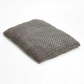 Fienddemonio 2 x 3 ft. Gray Lux Faux Fur Rectangle Pet Bed FI3106457